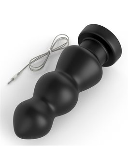 Lovetoy - King Size Vibrerende Buttplug Anal Rigger 20 cm - Zwart