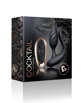 Rocks-off - Cocktail - Partner Vibrator Met Afstandsbediening - Zwart