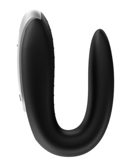 Satisfyer - Double Fun - Luxe Partner Vibrator - Met App Control - Zwart