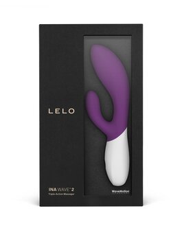 LELO - Ina Wave 2 Rabbit Vibrator - plum paars