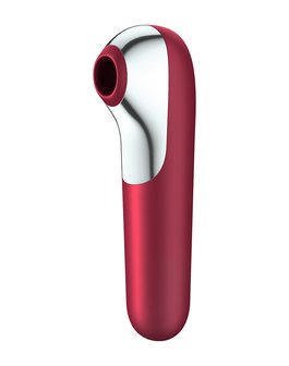 Satisfyer - Dual Love - Vibrerende Luchtdruk Vibrator - Met Bluetooth En App Control - Rood