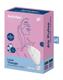 Satisfyer - Love Triangle White APP Connect Clitoris Vibrator