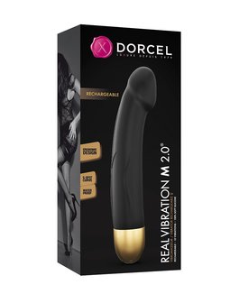 Dorcel - Real Vibration M - Realistische Vibrator - Zwart