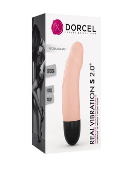 Dorcel - Real Vibration S 2.0 - Oplaadbare Realistische Mini Vibrator - Lichte Huidskleur