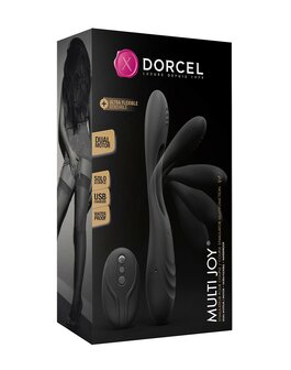 Dorcel - Multi Joy - Multifunctionele Buigbare Vibrator voor Koppels - G-spot Clitoris Prostaat - Zwart