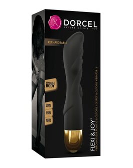 Dorcel - Flexi &amp; Joy - G-spot en Clitoris Vibrator - Zwart