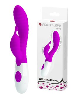 Pretty Love Pete Curved G-spot Rabbit Vibrator