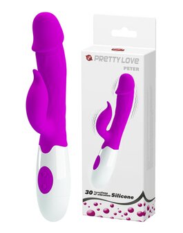 Pretty Love - Pete - Rabbit Vibrator - Met Dubbele Motor