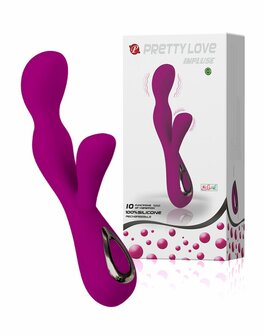 Pretty Love Impulse vibrator met clitoris stimulator