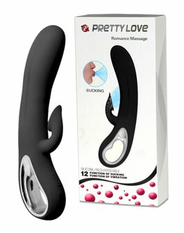 Pretty Love Romance Sucking Clitoris vibrator - zwart