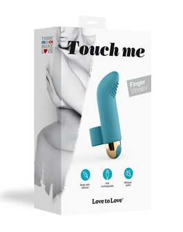 Love to Love Vinger Vibrator Touch Me Petrol - turquoise