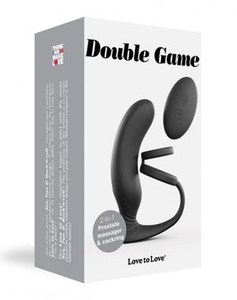 Love to Love - Double Game remote Control prostaatVibrator Met Cockring