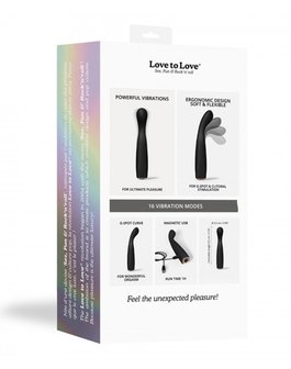 Love to Love - Vibrating Feel Me - Flexibele G-Spot Vibrator - Zwart