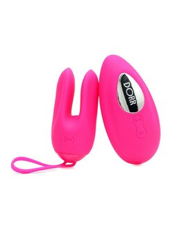 Dorr - Rabbit Vibrerend Eitje plus Opleg Vibrator - Ozzy - Roze