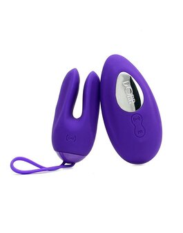 Dorr rabbit vibrerend eitje + opleg vibrator OZZY - paars