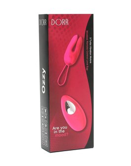 Dorr rabbit vibrerend eitje + opleg vibrator OZZY - roze