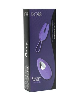 Dorr rabbit vibrerend eitje + opleg vibrator OZZY - paars