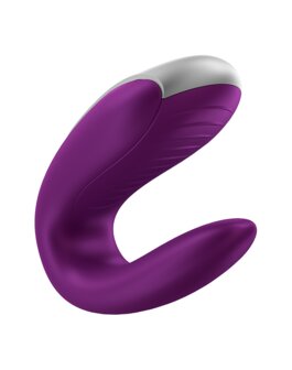 Satisfyer - Double Fun Luxe Partner Vibrator met APP Control - paars