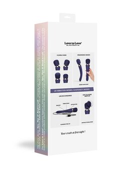 Love to Love - Brush Crush Wand Vibrator - Paars