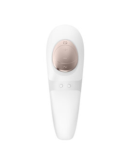 Satisfyer - Pro 4 Luchtdruk vibrator Koppels - Wit/Brons