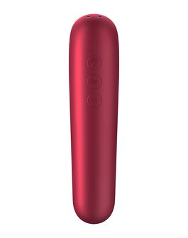 Satisfyer - Dual Love - Vibrerende Luchtdruk Vibrator - Met Bluetooth En App Control - Rood