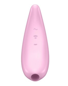 Satisfyer - Curvy 3+ pink app controlled luchtdruk opleg vibrator