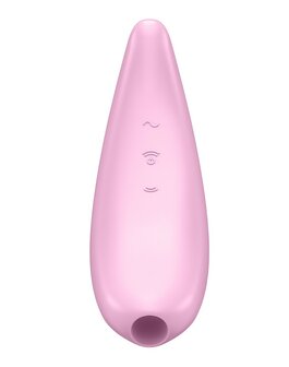 Satisfyer - Curvy 3+ pink App Controlled luchtdruk opleg Vibrator