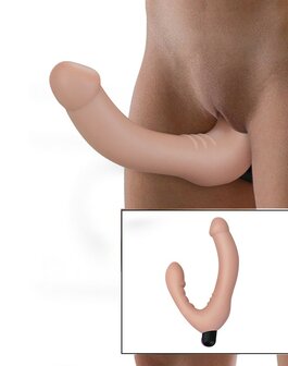 Lovetoy - iJoy Dubbele Vibrerende Dildo Met Afstandsbediening - Lichte Huidskleur