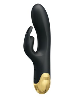 Pretty Love - Royal Pleasure Double Pleasure Vibrator - Zwart/Goud