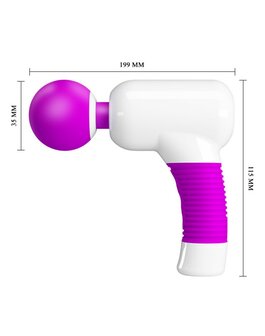 Pretty Love - Swan Super Power Gun Massage Apparaat &amp; Wand Vibrator In 1 - Roze