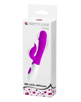 Pretty Love - Pete - Rabbit Vibrator - Met Dubbele Motor