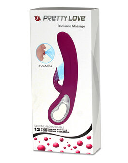 Pretty Love - Romance - Zuigende Clitoris Vibrator - Roze