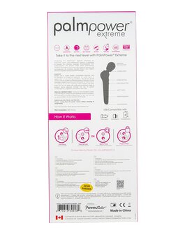Palm Power Extreme Wand Vibrator - ergonomisch gevormd en extreem krachtig - roze