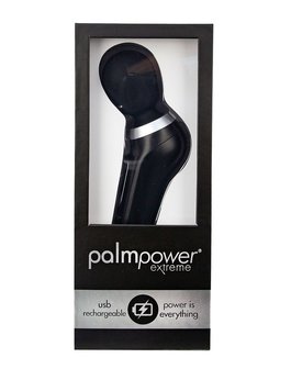 Palm Power Extreme Wand Vibrator - ergonomisch gevormd en extreem krachtig - zwart
