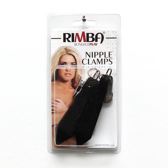 Rimba - Klemmen Met Zwart Leder beklede Gewichten - 300 gram