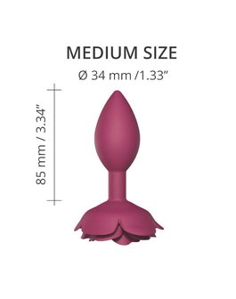 Love to love Open Roos Buttplug - maat M - rood