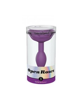 Love to love Open Roos Buttplug - maat S - paars