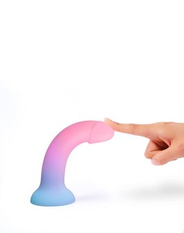 Love to Love - Siliconen Dildo Utopia - Ombre Pastel Roze/Pastel Blauw