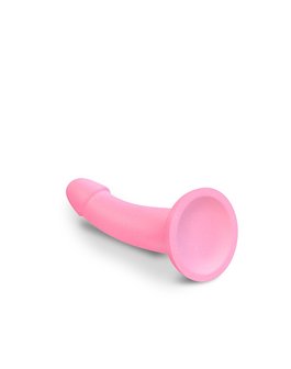 Love to Love Siliconen Dildo GLITZY - roze glitters