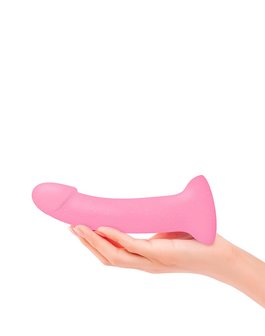 Love to Love Siliconen Dildo GLITZY - roze glitters