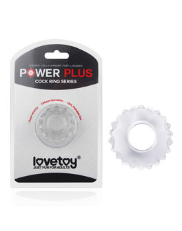 Lovetoy - Powerplus Flexibele Cockring Tandwiel - transparant