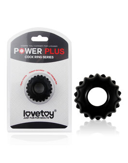 Lovetoy - Powerplus Flexibele Cockring Tandwiel - Zwart