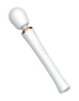 Pixey Aquawand Wand Vibrator White Edition - wit