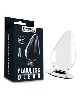 Lovetoy - Transparante Buttplug - Flawless - 11.5 x 6 cm