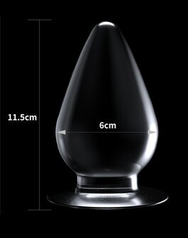 Lovetoy Flawless Buttplug 11.5 x 6 cm - transparant