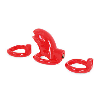 Kuisheidskooi Plastic met 3 ringen - rood