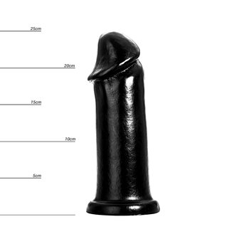 HUNG System - XXXL Dildo met Vac-U-Lock 25 cm - Zwart