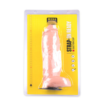 HUNG System - Zac - Dildo - Met Vac-U-Lock - XL - Lichte Huidskleur