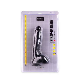 HUNG System - Jay - Dildo - Met Vac-U-Lock - Medium - Zwart