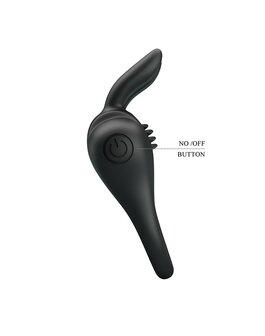 Pretty Love - Davion - Vibrende Cockring - Met Clitoris Stimulator - Zwart